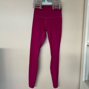 lululemon athletica Align ribbed high rise legging in Wild Berry 28”